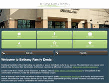 Tablet Screenshot of bethanyfamilydental.com